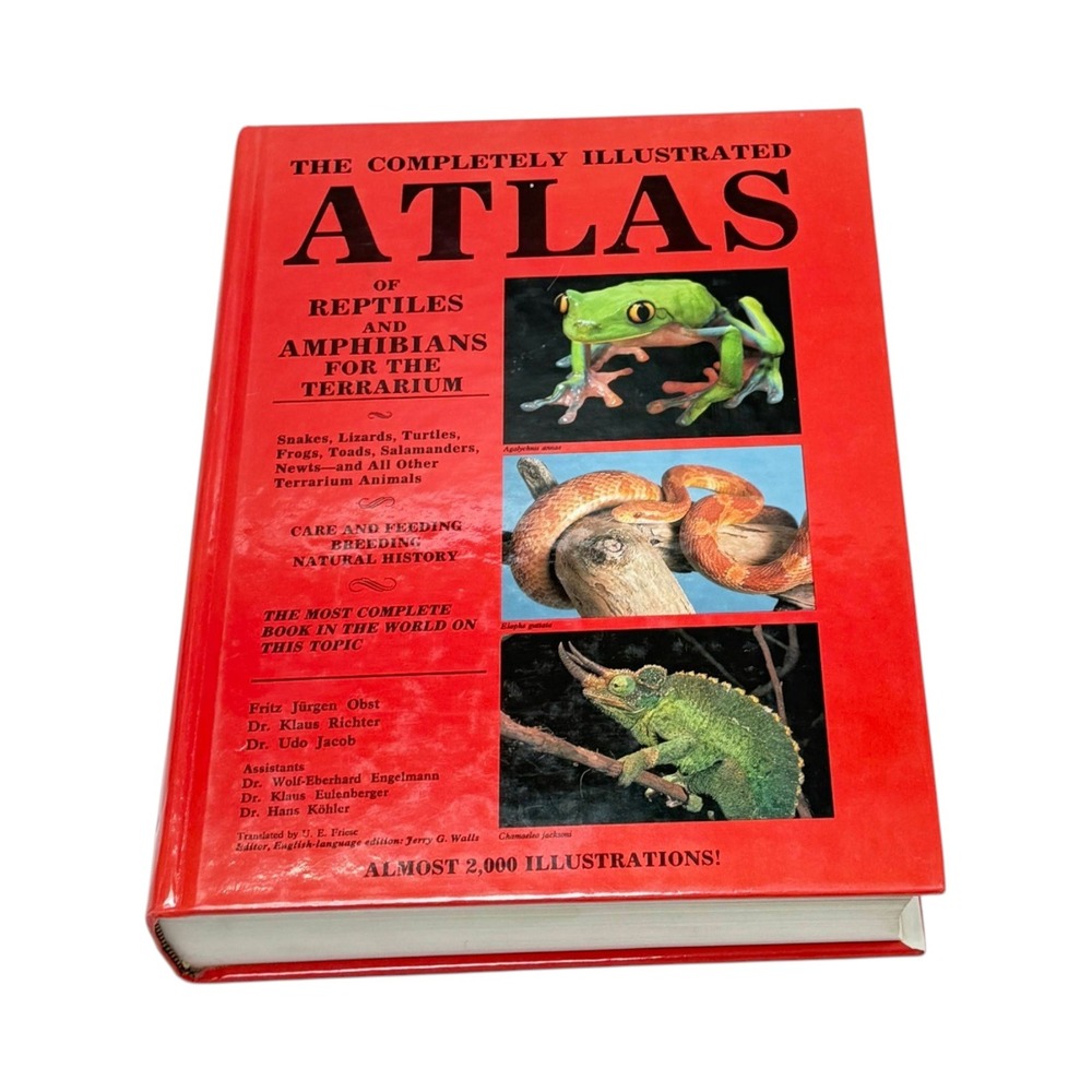 Atlas for Reptiles and Amphibians for the Terrarium HC Book TFH 1988